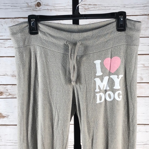 Wildfox Pants - Wildfox I Love my Dog Joggers / Sweat Pants NWT